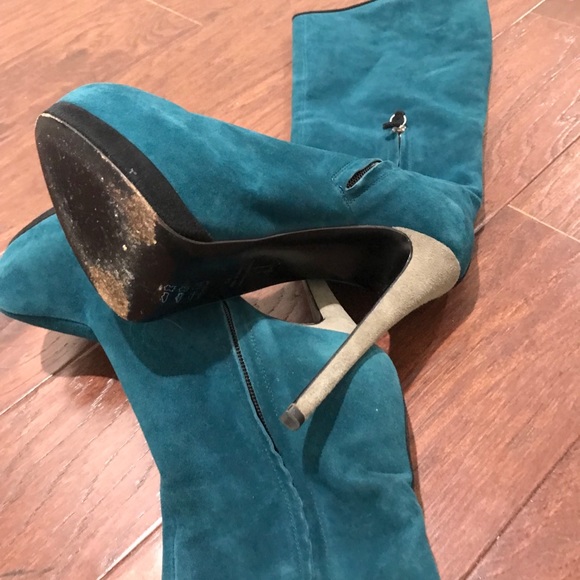 Giuseppe Zanotti turquoise/blue green Boots⚜🔥 - Picture 4 of 7